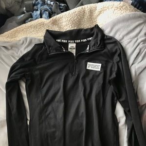 PINK Black Quarter Zip